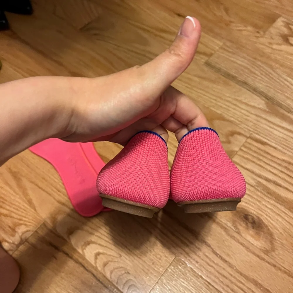 Rothy's Pink Flats with Floral Embellishment - Picture 3 of 5